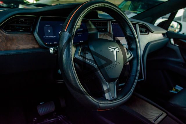 Tesla driver side interior Tesla driver side interior