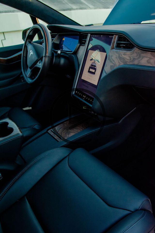 Tesla passenger side interior Tesla passenger side interior