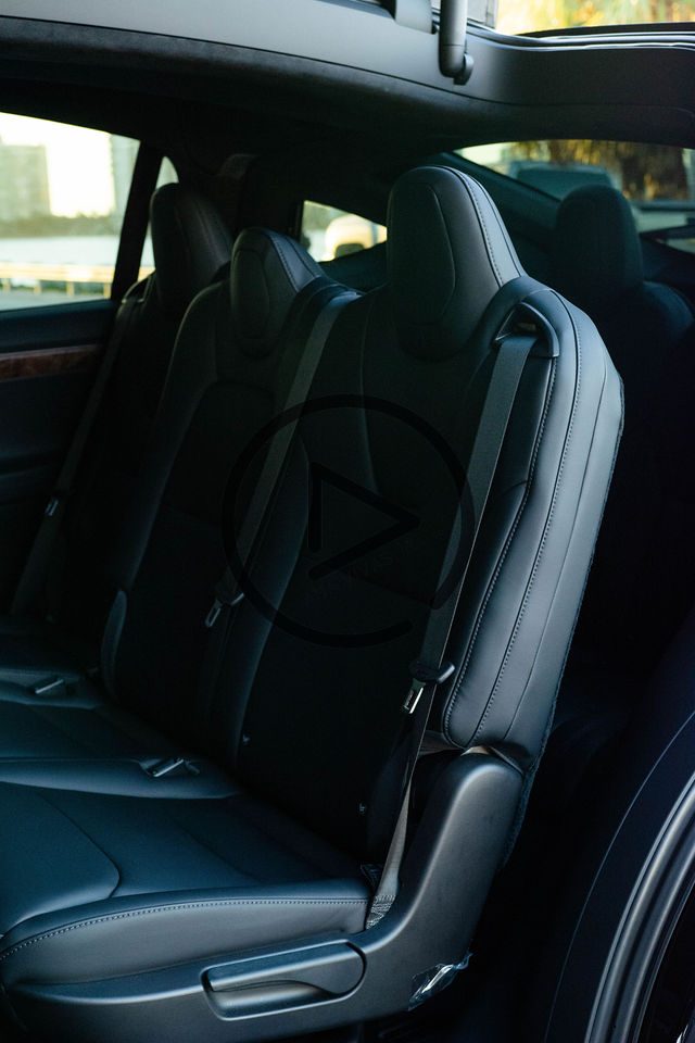 Tesla rear passenger seats interior Tesla rear passenger seats interior